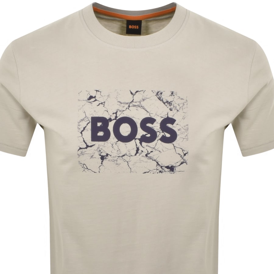 Tシャツ・カットソー Boss Te_Logospace T-Shirt BOSS Te_Logospace T-Shirt White - Terraces Menswear
